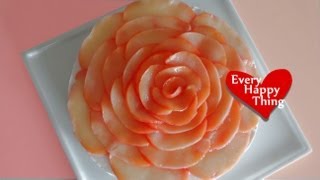 ´ー Peach Yogurt Cake Easy Microwave Compote 桃のヨーグルトケーキ簡単コンポート [upl. by Mose]