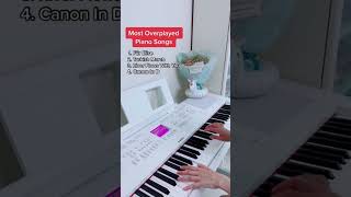 Most Overplayed Piano Songs🙈pianoshorts [upl. by Ttihw]