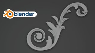 Blender 41  Decorative scroll Modelling [upl. by Decamp991]