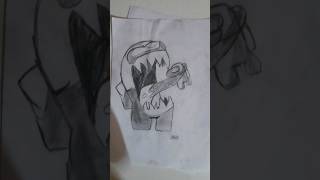 Among Us Imposter Drawing Epic Kill Scene Art  How to Draw an Imposter [upl. by Haim999]