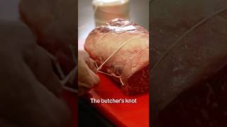 Technique Tuesday the butchers knot 🪢 🍖 [upl. by Leahplar722]