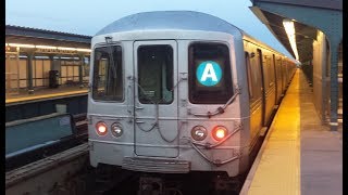 MTA NYC Subway On Board Inwood Bound R46 A Train From Euclid Avenue to Fulton Street [upl. by Doralynn]