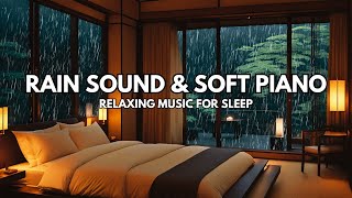 Fall Into Sleep in 10 Minutes  Relaxing Sleep Music amp Rain Sounds Outside the Bedroom in Forest [upl. by Adnohsek689]