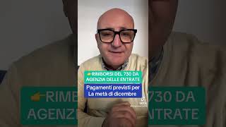 AGENZIA DELLE ENTRATE RIMBORSI DEL 730 youtube letstalk youtubeshorts perte yes pagamenti [upl. by Farmer]