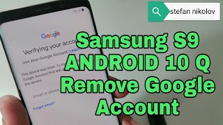 BOOM Samsung S9 SMG960F Android 10 Q Remove Google Account Bypass FRP Without PC [upl. by Etteyafal]