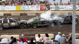 72124 Menard County Fair Demo Derby Semi Stock [upl. by Talie]