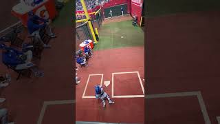 Jack Flaherty warmup vs Diamond Backs at Chase Field 09022024 [upl. by Einnoj]