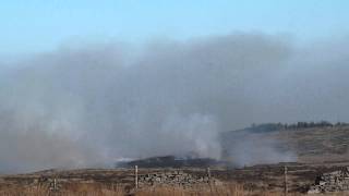 28Mar 2012  Moorland Fire on Winter Hill [upl. by Eninaj]