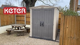 Keter Factor Apex 6x6 Shed Time lapse Build [upl. by Aknahs479]