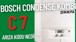 Bosch CONDENSE 2000W kombi C7 arızası nedir  Nasıl giderilir  Bosch kombi arızaları [upl. by Krispin]