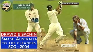 Dravid 91 amp Tendulkar 60 smash Australia to help Dada declare  the SCG [upl. by Gutow915]