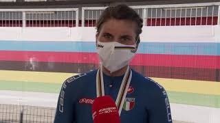 Elisa Longo  Postrace interview  WCh Imola 2020 [upl. by Enehs701]