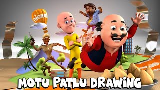 How to Draw  Motu Patlu Full Episode  Easy StepbyStep for Kids [upl. by Dahraf]