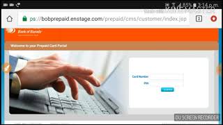 Bank of Baroda Gift Card Balance enquiry [upl. by Pages486]