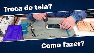 Tela quebrada Como trocar a tela de celular e tablet  Curso de Conserto de Celulares e Tablets [upl. by Wulf]