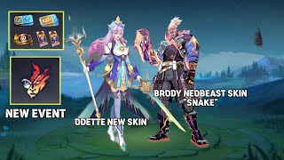 BRODY NEOBEAST SKIN quotSNAKEquot  New Event amp Odette New Skin  MLBB [upl. by Bor923]