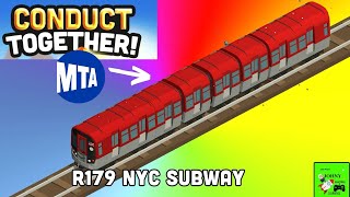 Johny Shows Conduct Together Part 5 NEW NYC MTA R179 SUBWAY TRAIN UNLOCKED [upl. by Bouzoun512]