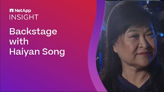 NetApp INSIGHT 2023 Backstage with Haiyan Song [upl. by Eeramit]