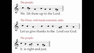 Preface Dialogue  ICEL Chant  New English Translation of the Roman Missal [upl. by Malet]