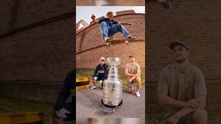 Barkov was nervous to have someone ollie the Stanley Cup in Finland 😅 [upl. by Einwat]