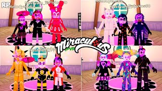 TODOS VILÕES AKUMATIZADOS DO GRUPO NO MIRACULOUS RP  MIRACULOUS ROBLOX [upl. by Mozelle]