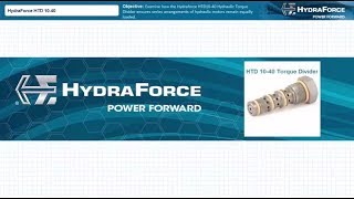 HydraForce HTD Hydraulic Torque Divider [upl. by Auehsoj]