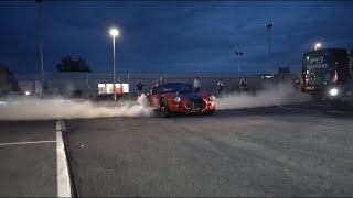 INSANE CAR MEET AT TYRE POINT MAIDSTONE WITH A CRAZY ORANGE COBRA [upl. by Attelocin10]