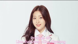 Produce 48 Line Evolution  Cho Ahyeong [upl. by Jahdol]