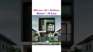 600 sqft duplex house plan and design 3bhk  20×30 house design 3d elevation  Architect design 3BHK [upl. by Coney759]