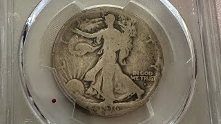 1916D PCGS AG03 Silver Walking Liberty Half Dollar [upl. by Aklam]