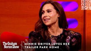 Minnie Driver Loves Her Trailer Park Home 🏡 The Graham Norton Show  Fridays at 11 pm  BBC America [upl. by Alset626]