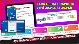 Cara Update Perbaruan Aplikasi Dapodik versi 2024a ke Versi 2024b [upl. by Sapers]