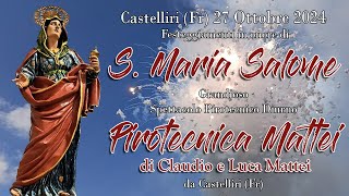 CASTELLIRI Fr  S MARIA SALOME 2024  PIROTECNICA MATTEI Daylight Show [upl. by Tenrag]