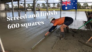 How to screed and finish concrete [upl. by Berri989]