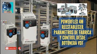 Allen Bradley POWERFLEX 4M ACDRIVE  Restaurar Parametros de Fábrica  Startup Básico [upl. by Ikkim]