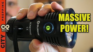 Olight Marauder X7R review flashlight compact powerhouse [upl. by Sayre]