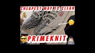 How to clean Primeknit The cheapest way no Crep or Jason Markk 😎😏💰 [upl. by Ahsiuqram]