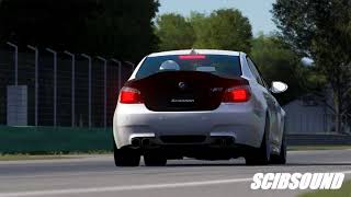 Assetto corsa  SCIBSOUND sound mod M5 E60 STRAIGHT PIPES [upl. by Ecyned]