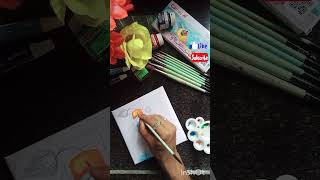 canvas penting  art drawing penting  colour art tushar art [upl. by Lednahs220]