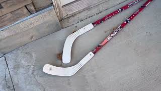 Franklin Sports NHL Team Vinyl Street Hockey Stick Great Hockey Sticks Ice or Street REVIEW [upl. by Ydne]