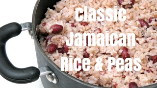 Classic Jamaican Rice amp Peas Recipe [upl. by Sedecram817]