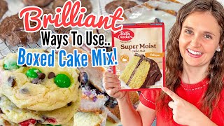 5 AMAZING Recipes Using Boxed Cake Mix  The EASIEST Quick amp Tasty Desserts  Julia Pacheco [upl. by Enyr]