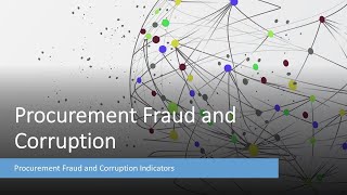 Procurement Fraud Indicators [upl. by Medardas]