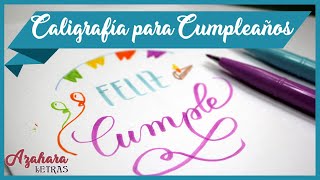 🥳🎈 Cómo Escribir Feliz Cumpleaños Bonito🍰🎉🕯 [upl. by Gui347]