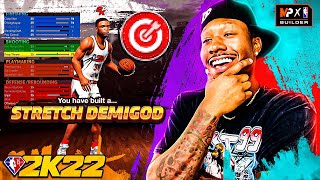 Duke Dennis OFFICIAL NBA 2K22 BUILD 2 WAY STRETCH PLAYMAKER BUILD NBA 2K22 Best Stretch Big Build [upl. by Lorrac]