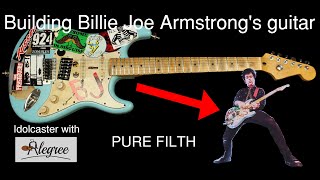 Building Billie Joe Armstrongs Guitar Blue  Alegree Idolcaster S1 E2 [upl. by Nylcoj880]