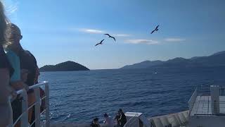 С ферибот от Керамоти до остров Тасос By ferry from Keramoti to Thassos island [upl. by Keppel]