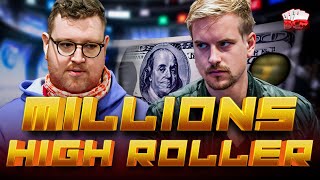 SUPERSTARPACKED MILLIONS High Roller Final Table Highlights [upl. by Sello]