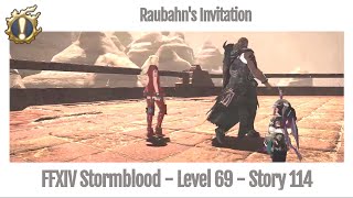 FFXIV Raubahns Invitation  Story 114  Stormblood [upl. by Ahsemat916]