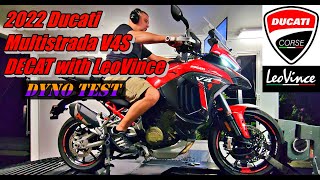 2022 Ducati Multistrada V4S Dyno Test decat with stock tune My personal bike [upl. by Ayrb]